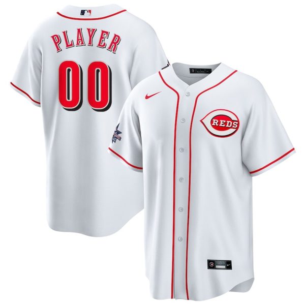 Men's Cincinnati Reds Nike White 2025 MLB All-Star Game Home Custom Replica Jersey