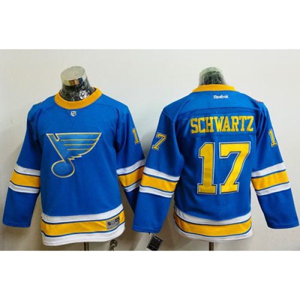 Blues #17 Jaden Schwartz Light Blue 2017 Winter Classic Stitched Youth NHL Jersey