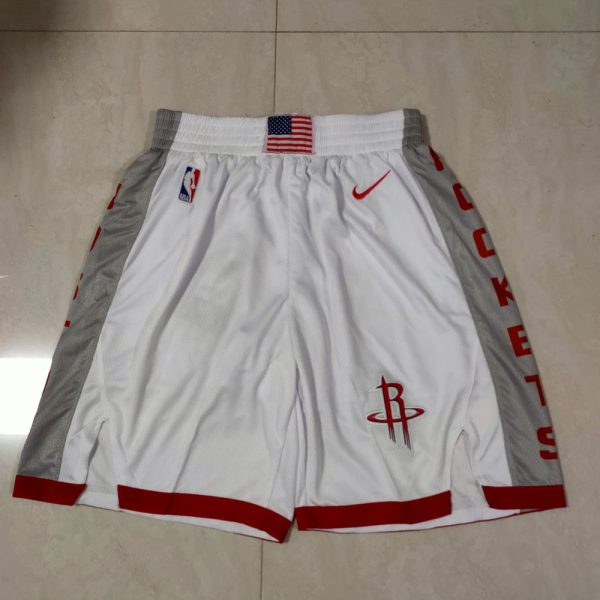 Houston Rockets White Shorts