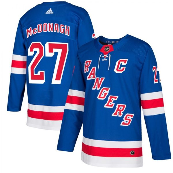 Men's  New York Rangers #27 Ryan McDonagh Royal Blue Stitched NHL Jersey