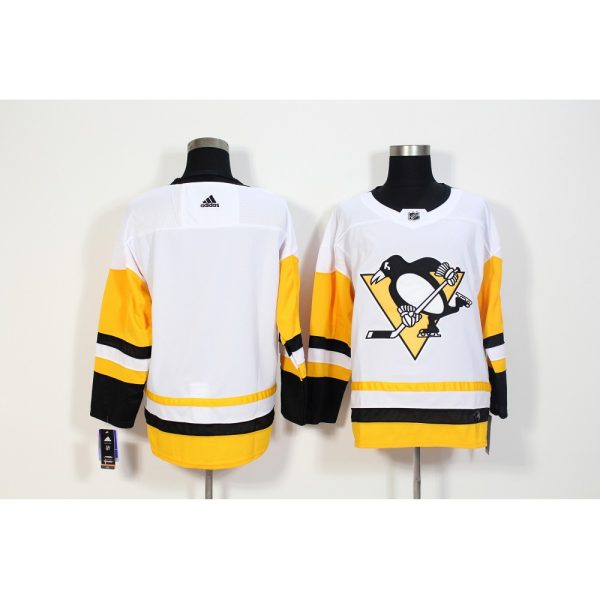 Men's  Pittsburgh Penguins White Stitched NHL Jersey