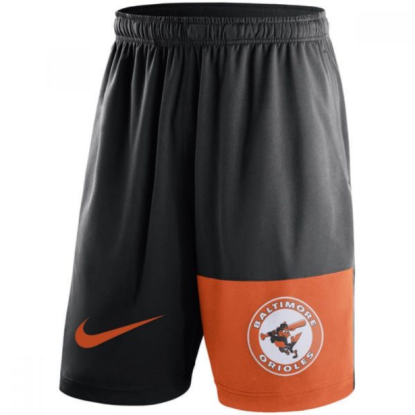 Men's Baltimore Orioles  Black Cooperstown Collection Dry Fly Shorts