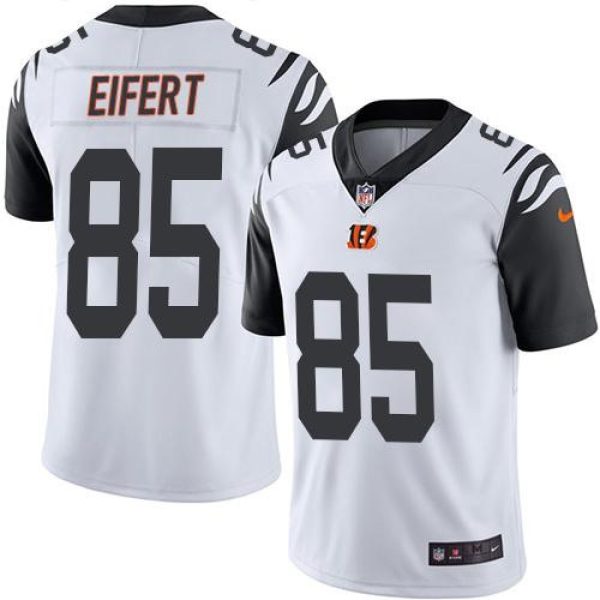 Men's  Bengals #85 Tyler Eifert White Limited Rush Stitched NFL Jersey
