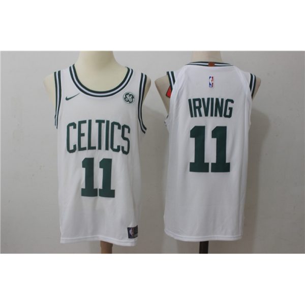 Men's  Boston Celtics #11 kyrie irving White Stitched NBA Jersey