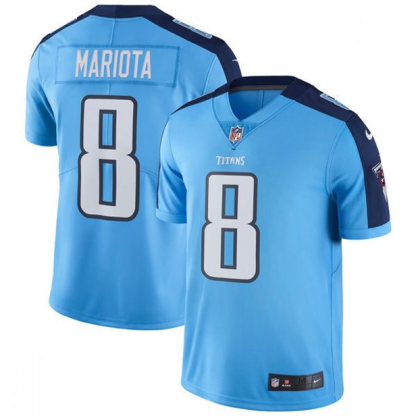 Men's Tennessee Titans #8 Marcus Mariota  Light Blue Vapor Untouchable Limited Stitched NFL Jersey