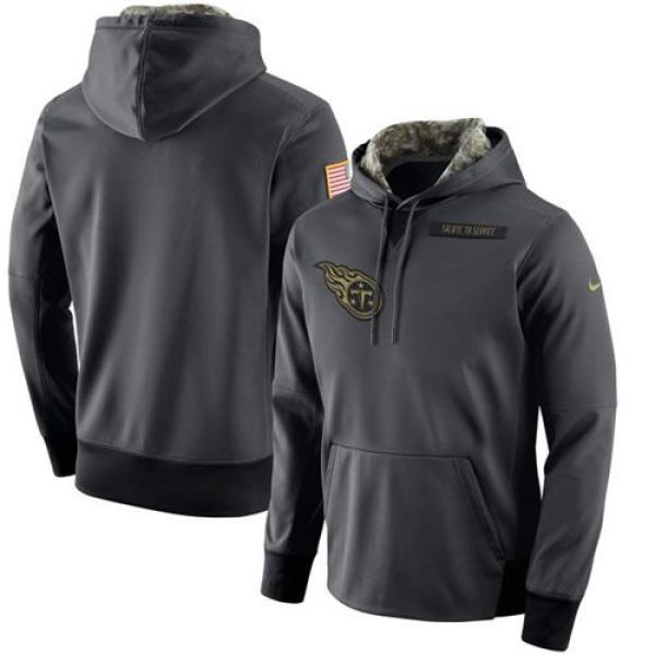 Men's Tennessee Titans  Anthracite Salute to Service Player Performance Hoodie