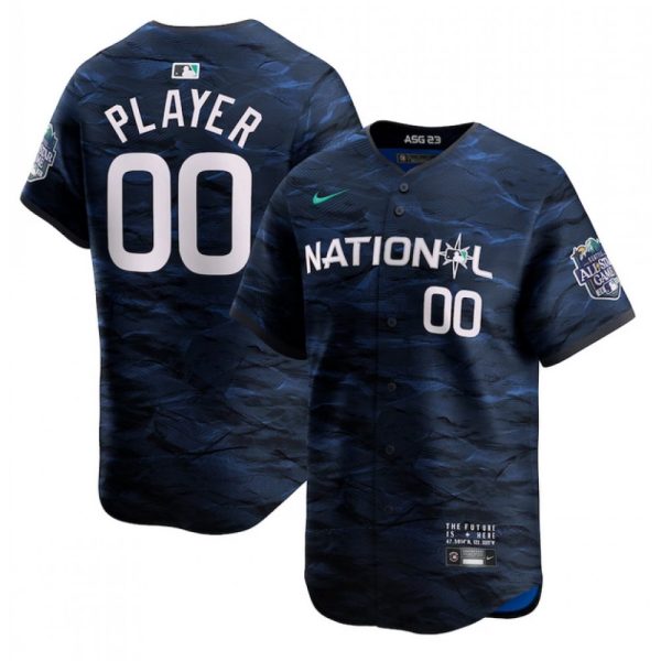 Men's  ACTIVE PLAYER Custom Royal 2023 All-star Cool Base Stitched MLB Jersey