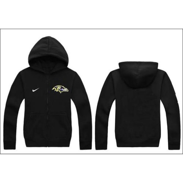 Baltimore Ravens Authentic Logo Hoodie Black